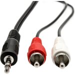 Shiba - 28023 cble audio jack 3, 5mm stro mle vers 2 x phono rca mle 1, 5m[864]