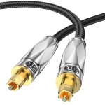 Shiba - cble audio optique toslink, cble fibre optique pour home cinma, tlvision, barre de son, ...
