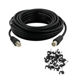 Shiba - cble coaxial tv 3m connecteur mle vers femelle 3 m cble rf mince 3c2v - 3. 0 mtres[799]