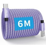 Shiba - cable usb c 6m charge rapide, 3a câble usb vers usbc extra long nylon type c pour manette ps5, ... Shiba - cable usb c 6m charge rapide, 3a câble usb vers usbc extra long nylon type c pour manette ps5, ...