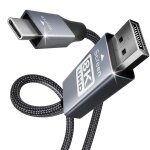 Shiba - cble usb c vers displayport 8k@60hz 4k@144hz, thunderbolt 3 / 4 vers displayport mle  mle ...