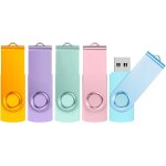Shiba - cle usb 4 go lot 5 cl usb 2. 0 flash drive 4go stockage disque mmoire stick avec lumire led ...