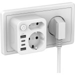 Shiba - multiprise avec 4 blocs d'alimentation usb, prises avec usb c, multiprise pour prise usb, 2 adaptateur ... Shiba - multiprise avec 4 blocs d'alimentation usb, prises avec usb c, multiprise pour prise usb, 2 adaptateur ...