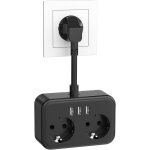 Shiba - multiprise avec usb, parasurtenseurs adaptateur de 2 prise avec 3 usb chargeur (5v / 3. 1a), ... Shiba - multiprise avec usb, parasurtenseurs adaptateur de 2 prise avec 3 usb chargeur (5v / 3. 1a), ...
