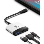 Shiba - station d'accueil nintendo switch oled, chargeur portable hdmi usb 3. 0, adaptateur type c vers ...