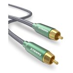 Shiba - subwoofer cble 1m cble audio rca avec fiche jack plaqu or 24k, rca mle vers rca mle - cble ...