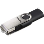 Shiliu - cl usb rotate 8 gb, 10 mb / s, avec accroche porte - cls, flashpen, emballage fin noir / argent[168 ...
