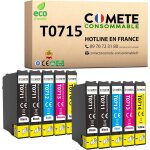Shiliu - comete, marque française - t0715 - 10 cartouches d'encre compatibles avec epson t0715 guépard ... Shiliu - comete, marque française - t0715 - 10 cartouches d'encre compatibles avec epson t0715 guépard ...