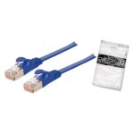 Shiverpeaks u / ftp, cat. 7, slim, 5. 0m c�ble de r�seau bleu 5 m cat7 u / ftp (stp)