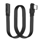 Short flat cable usb type c 2. 0 90 degree pd 65w usb c 2. 0 short data cable usb type c flat data cable ...