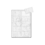 Sigel business card 3c dp742 - gris marbr� - 85 x 55 mm - 225 g / m - 100 carte(s) (10 feuille(s) x 10 ...