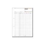 Sigel formularbuch  stundenerfassung , a6 quer, 50 blatt