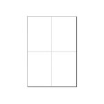 Sigel lp711 - blanc - a6 (105 x 148 mm) - 185 g / m - 80 carte(s) (20 feuille(s) x 4 papier carte postale ...