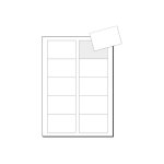 Sigel lp802 - blanc brillant - 85 x 55 mm - 250 g / m - 800 carte(s) (80 feuille(s) x 10 cartes de visite ...