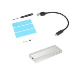 Silver c to a nvme ssd botier pci - e m. 2 usb 3. 1 type - c adaptateur usb c 10gbps rtl9210 m2 touche ...