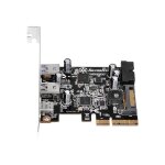 Silverstone ecu05 - adaptateur usb - pcie 2. 0 x2 profil bas - usb - c 3. 1 x 1 + usb 3. 0 x 2 + usb ...