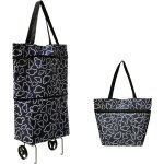 Sjzg - 1 pezzi caddie pliable chariot a roulettes courses sac courses sac shopping pliable a roulettes ...