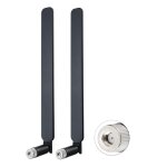 Sjzg - antenne wlan rpsma double bande 2. 4g / 5. 8ghz 12dbi omnidirectionnelle compatible routeurs, ...