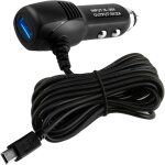 Sjzg - cble d'alimentation pour camra embarque mini usb 12 v vers 5 v avec 1 port usb 3, 5 m de long ...
