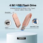 Sjzg - clé usb pour iphone 64 go - 4 en 1 - clé usb pour iphone, compatible avec photostick apple, disque ... Sjzg - clé usb pour iphone 64 go - 4 en 1 - clé usb pour iphone, compatible avec photostick apple, disque ...