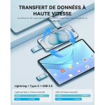 Sjzg - cle usb iphone, clé usb c 256 go apple mfi certifié, 3 en 1 cle usb pour iphone / ipad / type ... Sjzg - cle usb iphone, clé usb c 256 go apple mfi certifié, 3 en 1 cle usb pour iphone / ipad / type ...