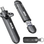 Sjzg - disque externe ssd 256go, usb 3. 2 gen 2 cl� usb vitesse jusqu'a 1000 mo / s, cle usb a + type ...