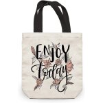 Sjzg - nymphfable sac toile femme lettres fleurs sac pliable courses reutilisable lavables solide eco ...