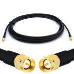 Sma m�le vers sma m�le 12m rg58 cable coaxial - c�ble d'extension exterieur � faible perte rallonge etanche ...