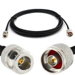 Sma m�le vers n femelle 3m rg58 cable coaxial - c�ble d'extension exterieur � faible perte rallonge etanche ...