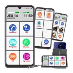 Le smart initial 6 pouces : smartphone senior avec une taille d'�cran g�ante pour une utilisation facile ...