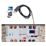 Sok sk48v batterie solaire bms cble convertisseur srie usb vers rj11 rj12 ftdi ft231xs rs232 pour quipement ...