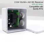 Somfy rts rcepteur de tlcommande de porte de garage, rideau automatique, 433. 42mhz, 2 canaux, somfy ...