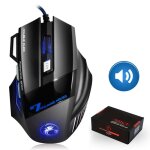 Son couleur avec boîte souris de gaming 5500 dpi, silencieuse, rétro - éclairage pour pc ou portable, ... Son couleur avec boîte souris de gaming 5500 dpi, silencieuse, rétro - éclairage pour pc ou portable, ...