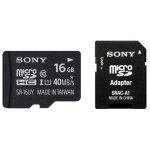 Sony sr16uya - carte mmoire flash (adaptateur microsdhc - sd inclus(e)) - 16 go - uhs class 1 / class10 ...