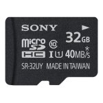 Sony sr32uya - carte mmoire flash (adaptateur microsdhc - sd inclus(e)) - 32 go - uhs class 1 / class10 ...
