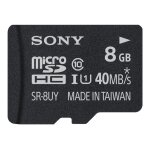 Sony sr8uya - carte mémoire flash (adaptateur microsdhc - sd inclus(e)) - 8 go - uhs class 1 / class10 ... Sony sr8uya - carte mémoire flash (adaptateur microsdhc - sd inclus(e)) - 8 go - uhs class 1 / class10 ...