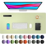 Sous - main de bureau et maison etanche, tapis de souris, tapis de bureau antidrapant, en cuir pu, 80 ...