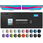 Sous - main, tapis de bureau en cuir pu, tapis de souris, protection de bureau antidrapante, bloc - ...