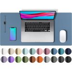 Sous - main, tapis de bureau en cuir pu, tapis de souris, protection de bureau antidrapante, bloc - ...