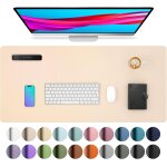 Sous - main, tapis de bureau en cuir pu, tapis de souris, protection de bureau antid�rapante, bloc - ...