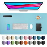 Sous - main, tapis de bureau en cuir pu, tapis de souris, protection de bureau antidrapante, bloc - ...