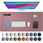 Sous - main, tapis de bureau en cuir pu, tapis de souris, protection de bureau antidrapante, bloc - ...