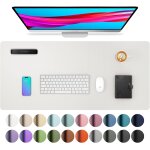 Sous - main, tapis de bureau en cuir pu, tapis de souris, protection de bureau antidrapante, bloc - ...