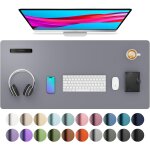 Sous - main, tapis de bureau en cuir pu, tapis de souris, protection de bureau antidrapante, bloc - ...