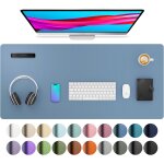 Sous - main, tapis de bureau en cuir pu, tapis de souris, protection de bureau antidrapante, bloc - ...