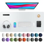 Sous - main, tapis de bureau en cuir pu, tapis de souris, protection de bureau antidrapante, bloc - ...