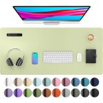 Sous - main, tapis de bureau en cuir pu, tapis de souris, protection de bureau antidrapante, bloc - ...