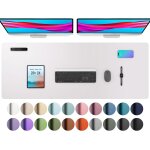 Sous - main, tapis de bureau en cuir pu, tapis de souris, protection de bureau antidrapante, bloc - ...