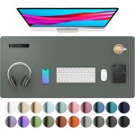 Sous - main, tapis de bureau en cuir pu, tapis de souris, protection de bureau antid�rapante, bloc - ...