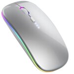Souris bluetooth, type - c rechargeable souris sans fil bluetooth silencieuse, ordinateur portable de ...